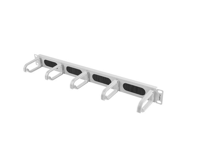 Аксесоар Lanberg 19" cable management AK-1203-S brush panel 5 rings- type b 1U, grey
