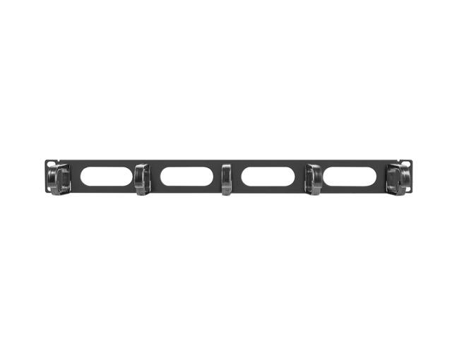 Аксесоар Lanberg 19" cable management AK-1205-B panel 5 rings - type b 1U, black