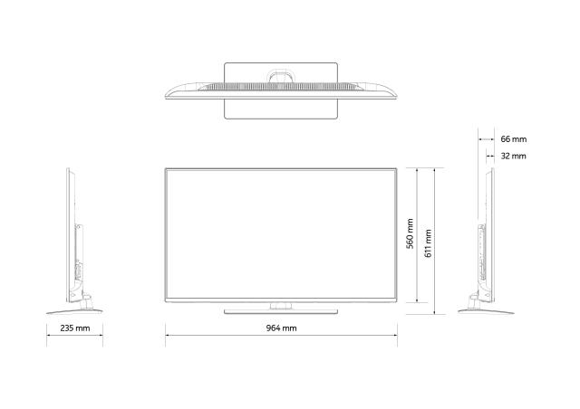 Телевизор Nokia 4300B, 43" (109.22 cm) Full HD Smart TV, 3x HDMI, 2x USB, Wi-Fi, Android, DVB-C/DVB-T/DVB-T2/DVBVB-S