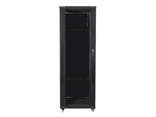 Комуникационен шкаф Lanberg rack cabinet 19" free-standing 37U / 600x800 self-assembly flat pack, black