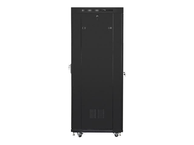 Комуникационен шкаф Lanberg rack cabinet 19" free-standing 37U / 600x800 self-assembly flat pack with mesh door LCD, black