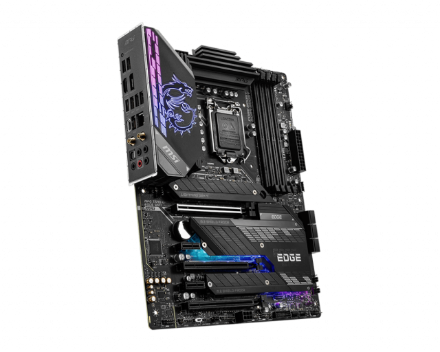 Дънна платка MSI MPG Z590 GAMING EDGE WIFI, Z590, LGA1200, DDR4, PCI-E 4.0 (DP/HDMI)(CF), 6x SATA 6Gb/s, 3x M.2, Wi-Fi 6E, Bluetooth, ATX
