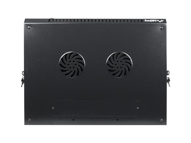 Комуникационен шкаф Lanberg rack cabinet 19'' wall-mount 12U / 600x450 for self-assembly (flat pack), black