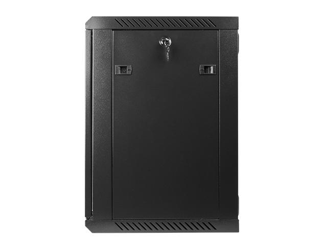 Комуникационен шкаф Lanberg rack cabinet 19'' wall-mount 12U / 600x450 for self-assembly (flat pack), black