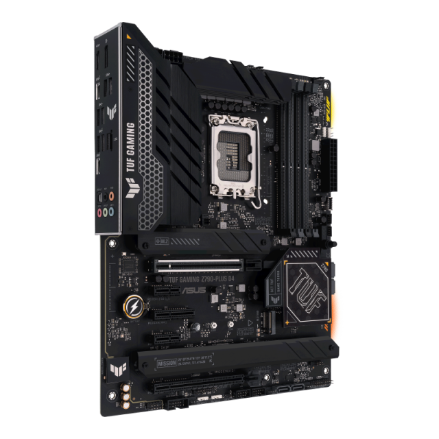 Дънна платка Asus TUF Gaming Z790-Plus D4, Z790, LGA1700, DDR4, PCI-E 5.0, 4x SATA 6Gb/s, 4x M.2, 2x USB Type-C, DP, HDMI ATX