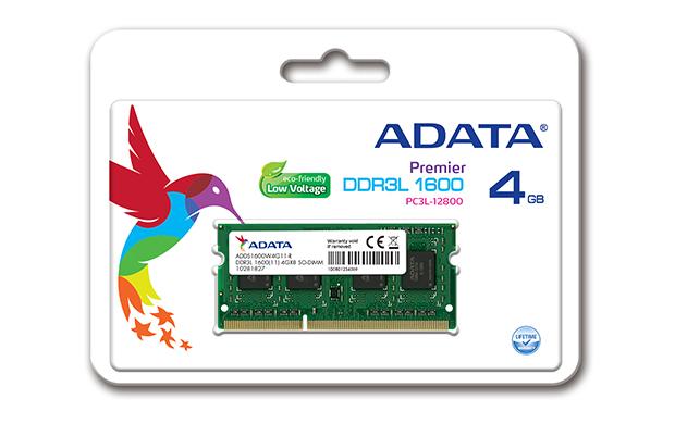Памет ADATA 4GB DDR3L 1600MHz, SODIMM, CL11, 1.35V 