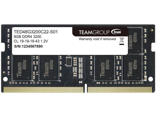 Памет Team Group Elite 8GB 3200MHz, SODIMM, 1.2V