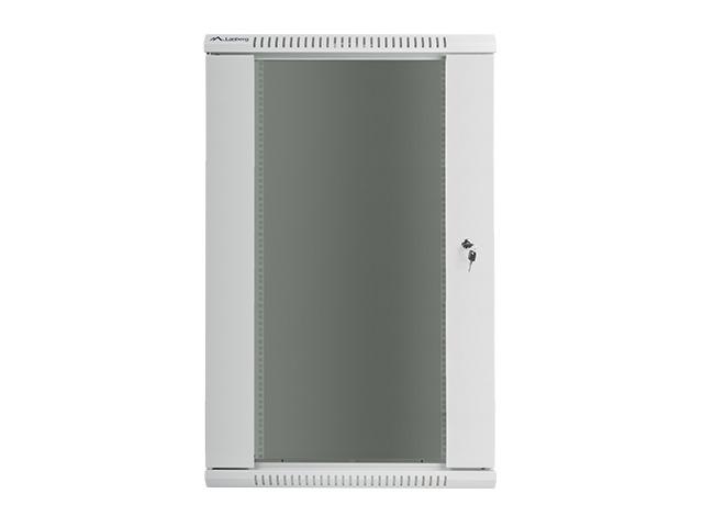 Комуникационен шкаф Lanberg rack cabinet 19” wall-mount 22U / 600x600 for self-assembly (flat pack), grey
