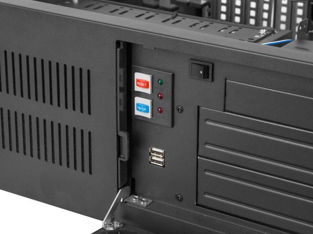 Кутия за сървър Lanberg rackmount server chassis ATX 450/10 19"/4U