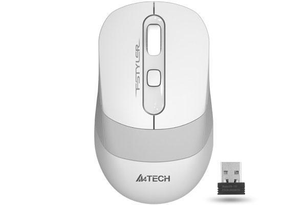 Мишка A4tech FG10S Fstyler, оптична, Wireless, безшумна, Бял
