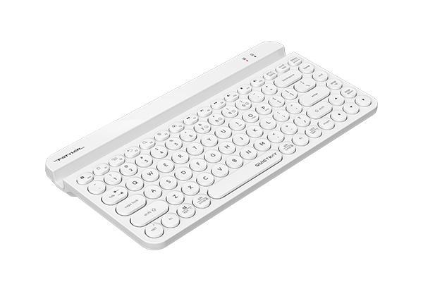 Клавиатура A4tech Fstyler FBK30, Bluetooth/Wireless, 2.4G, Стойка за телефон, Бяла