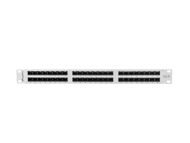 Пач панел Lanberg patch panel 48 port 1U CAT.6, grey