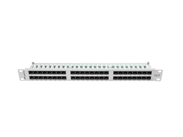 Пач панел Lanberg patch panel 48 port 1U CAT.6, grey