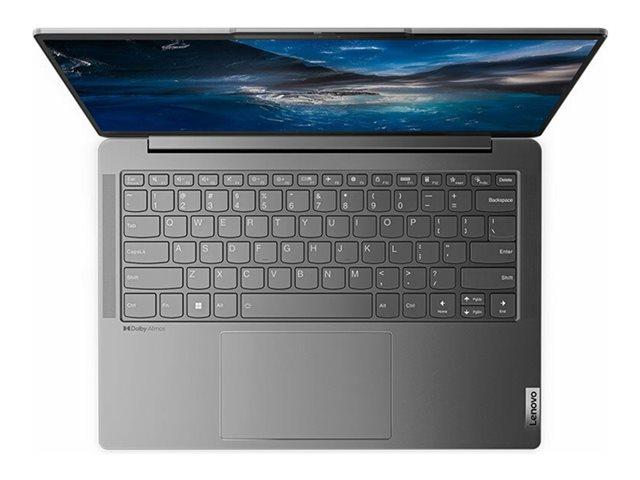 Лаптоп Lenovo Yoga Slim 6 14IAP8, Intel Core i5-1240P 12C (1.7/4.4GHz, 12MB Cache), 14" (35.56cm) WUXGA Anti-Glare, 16GB LPDDR5, 1TB SSD NVMe, 2x Thunderbolt 4, Free DOS