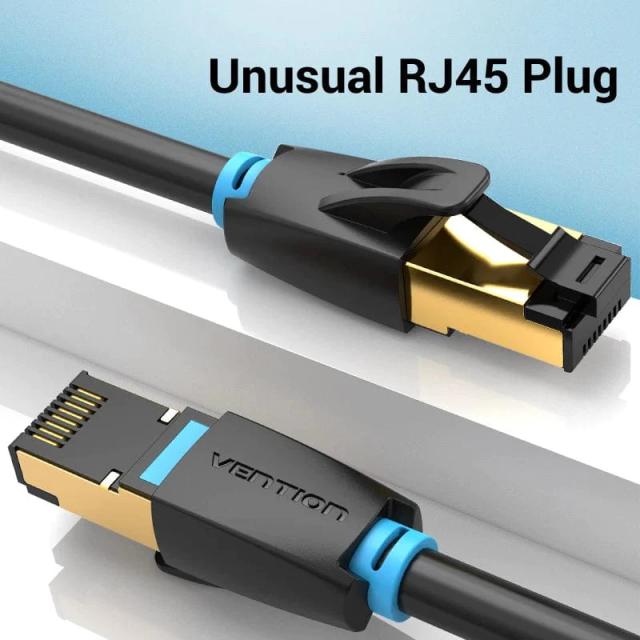 Kабел удължителен Vention Cat.8 SSTP Extension Patch Cable 5M Black 40Gbps