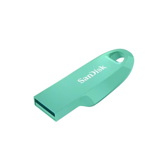USB памет SanDisk Ultra Curve Z50, 128GB, USB 3.1 Gen 1, Зелен