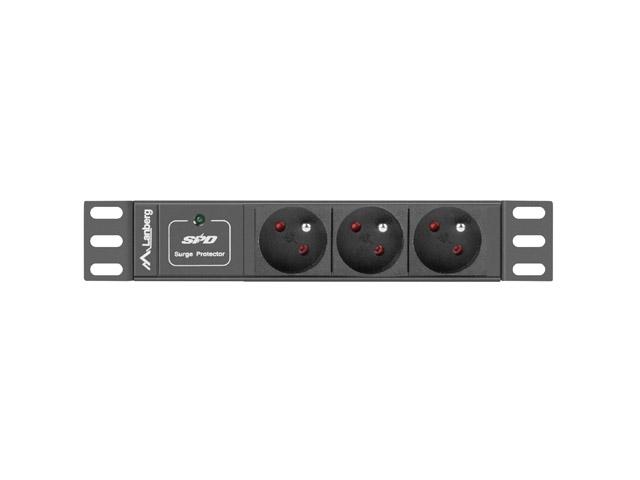 Филтър Lanberg power distribution unit (PDU) 10"1U 10A 3X 230V PL 2M, black C14