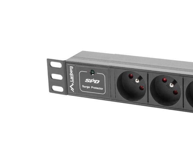 Филтър Lanberg power distribution unit (PDU) 10"1U 10A 3X 230V PL 2M, black C14