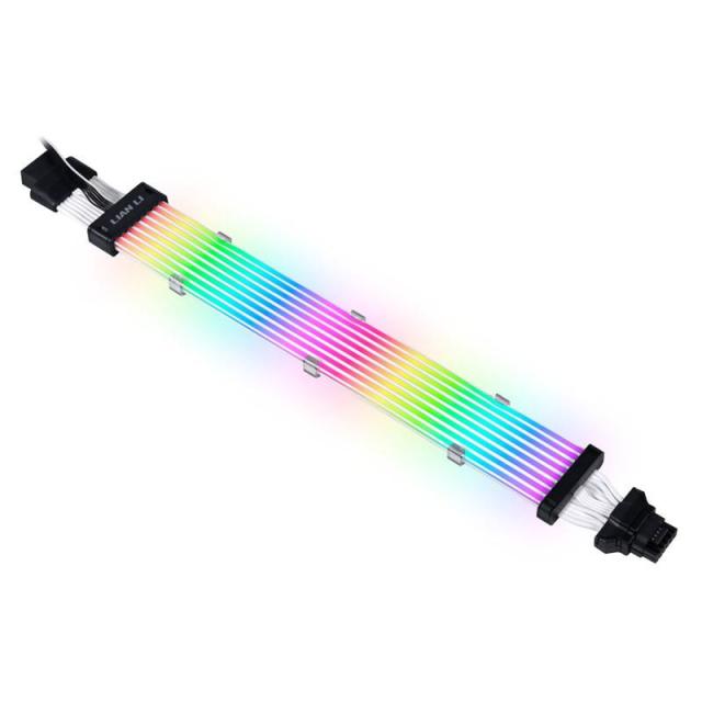 Удължителен RGB кабел Lian-Li Strimer Plus V2, 16-Pin - 12VHPWR за RTX 40-та серия, 108 LED
