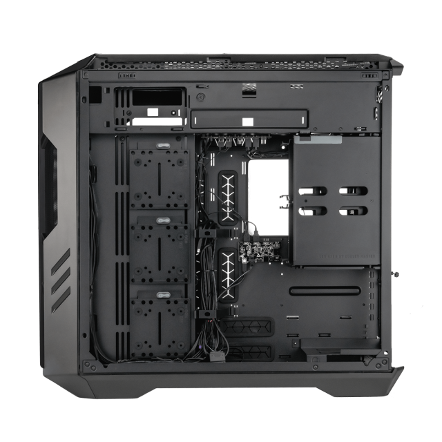 Кутия Cooler Master HAF 700 EVO Mesh Black ARGB, Full Tower, 1x USB Type-C, 4x USB 3.2, 1x 3.5mm 4 Poles Audio Jack, 1x 3.5mm Mic Jack, Mini ITX, Micro ATX, ATX, E-ATX