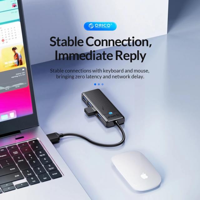 Хъб Orico 4-port, USB 3.0 Black