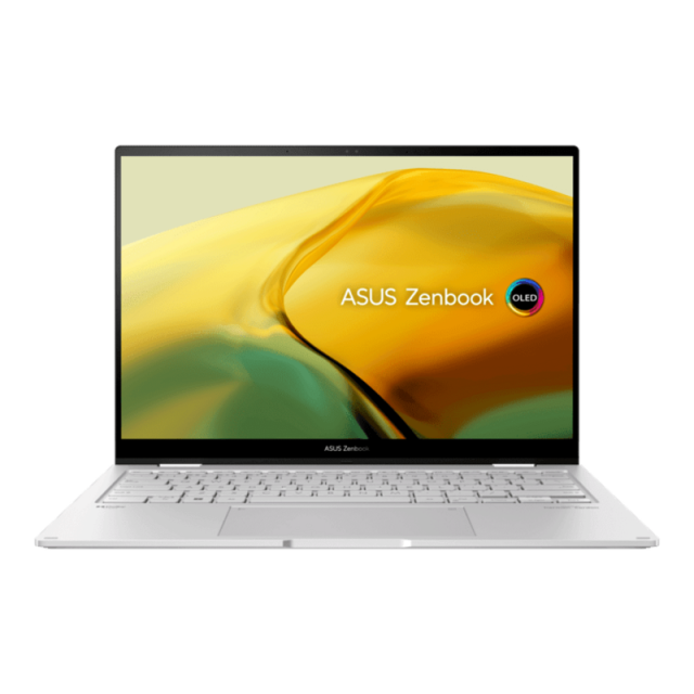 Лаптоп ASUS Zenbook 14 Flip OLED (12-ядрен) Intel Core i7-1360P 2.2/5.0GHz, 14" (35.56 cm) WQXGA+ Touchscreen Anti-Glare 90Hz дисплей (HDMI), 16GB DDR5, 1TB SSD NVMe, 2x Thunderbolt 4, Windows 11 Pro