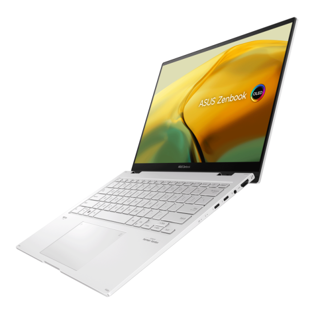 Лаптоп ASUS Zenbook 14 Flip OLED (12-ядрен) Intel Core i7-1360P 2.2/5.0GHz, 14" (35.56 cm) WQXGA+ Touchscreen Anti-Glare 90Hz дисплей (HDMI), 16GB DDR5, 1TB SSD NVMe, 2x Thunderbolt 4, Windows 11 Pro