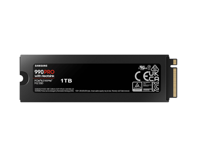 SAMSUNG 990 PRO Heatsink SSD, 1TB, M.2 Type 2280