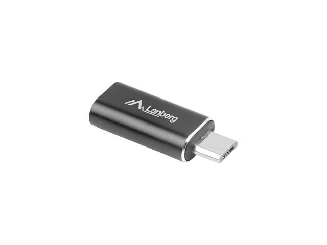 Адаптер Lanberg adapter USB micro(m) 2.0 -> Lightning(f), black