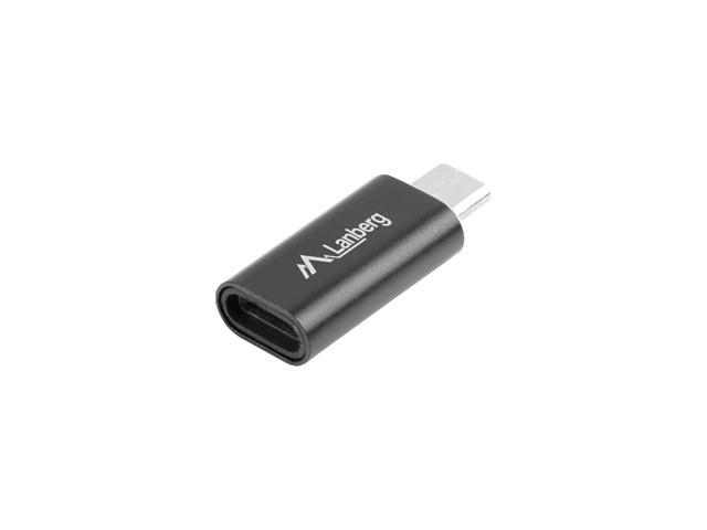 Адаптер Lanberg adapter USB micro(m) 2.0 -> Lightning(f), black