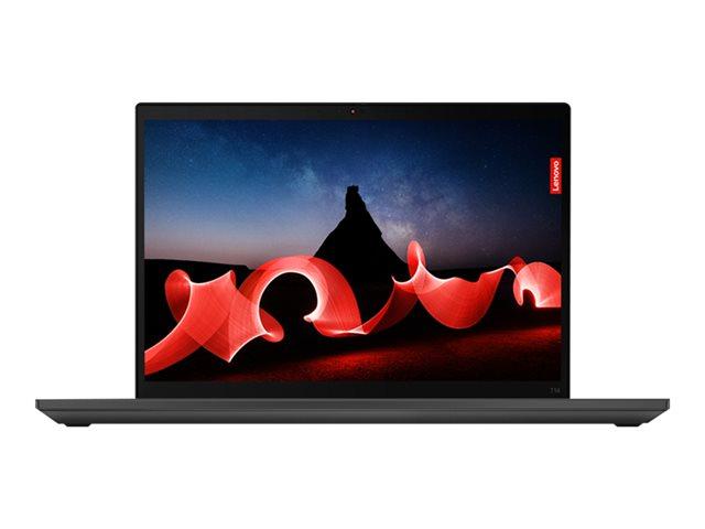 Лаптоп Lenovo ThinkPad T14 Gen 4, Intel Core i7-1355U 10C (1.7/5.0GHz, 12MB Cache), 14" (35.56cm) WUXGA Anti-Glare, 32GB DDR5, 1TB SSD NVMe, 1x Thunderbolt, 2x USB 3.2 Gen 1, Windows 11 Pro