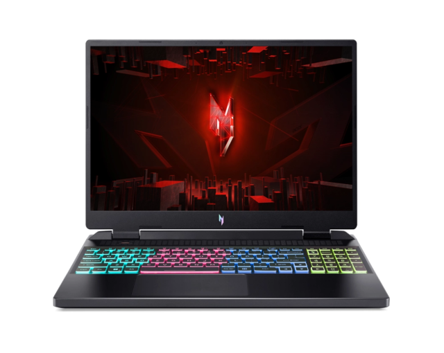 Лаптоп Acer Nitro 16 AN16-51-79NL, 16.0" (40.64 cm), WQXGA, Intel Core i7-13700H 14C (1.8/5.0GHz, 24MB Cache), NVIDIA RTX 4050 6GB GDDR6 DLSS 3, 16GB DDR5, 1 TB SSD, Free DOS