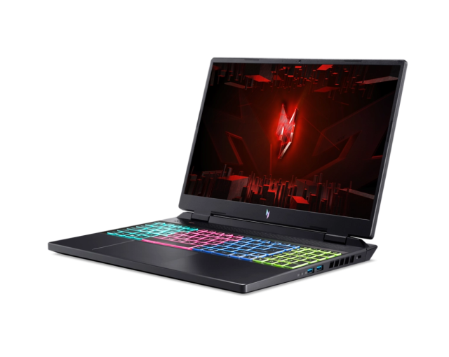 Лаптоп Acer Nitro 16 AN16-51-7756, 16.0", WQXGA, Intel Core i7-13700H (1.8/5.0GHz, 24M), NVIDIA RTX 4050 6GB GDDR6 DLSS 3, 16GB DDR5, 1TB SSD,  Free DOS