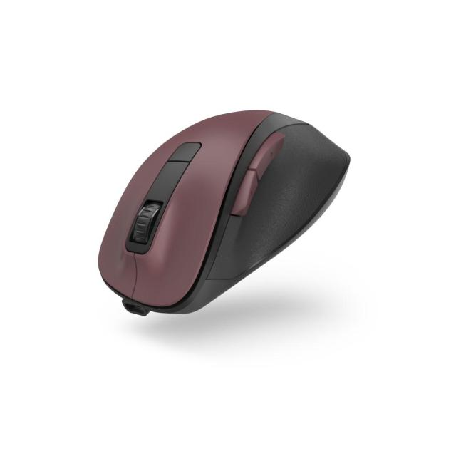 Мишка HAMA MW-500 Wireles Recharge, 6 бут., 800/1200/1600 dpi, безшумна, Бордо