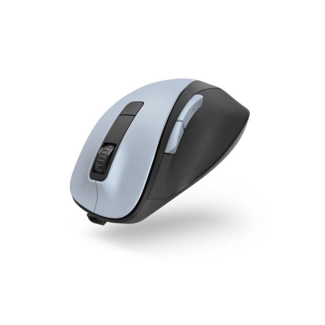 Мишка HAMA MW-500 Wireles Recharge, 6 бут., 800/1200/1600 dpi, безшумна, светло синьо