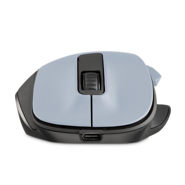Мишка HAMA MW-500 Wireles Recharge, 6 бут., 800/1200/1600 dpi, безшумна, светло синьо