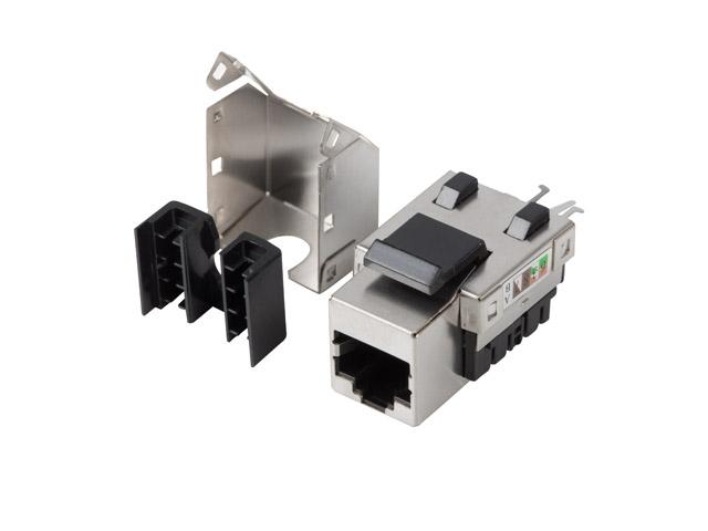 Конектор Lanberg keystone module RJ-45 90° FTP CAT.6