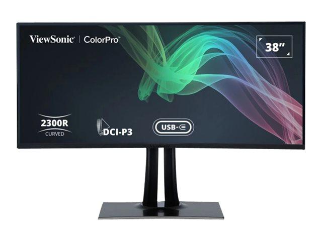 Монитор ViewSonic VP3881A, 37.5" (95.25 cm) IPS панел, WQHD+, 5ms, 300 cd/m2, DisplayPort, HDMI, USB-C, USB, LAN