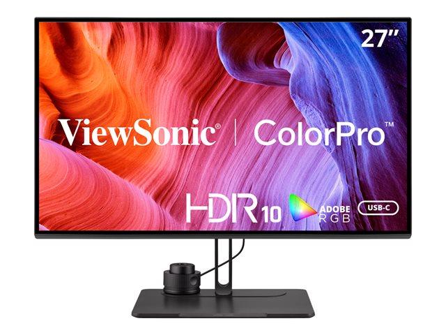 Монитор ViewSonic VP2786-4K, 27" (68.58 cm) IPS панел, 4K UHD, 5 ms, 350 cd/m2, DisplayPort, HDMI, USB, USB Hub