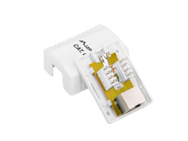 Конектор Lanberg surface-mount box CAT.6 FTP shielded 1X RJ45, white