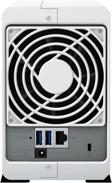 Мрежов сторидж Synology DS223j, Tower, 2-bays 3.5'' SATA HDD/SSD, CPU 4-core 1.7 GHz; 1 GB DDR4 non-ECC; 1 x RJ-45 1GbE LAN Port; 2 x USB 3.2 Gen1