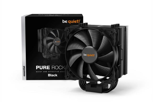 Охладител за процесор be quiet! Pure Rock 2 Black, 4 pin PWM, Intel LGA1700, 1200, 115x, 2066, 2011-0/3, AMD AM5, AM4 