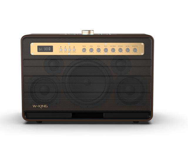 Парти колона W-King Bluetooth arty Speaker - K6L - 120W, 2 x Wireless Microphones, Karaoke