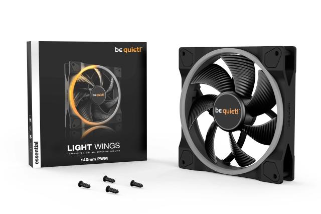 Вентилатори be quiet! Fan - LIGHT WINGS 140mm PWM, 3 pin / 4 pin PWM