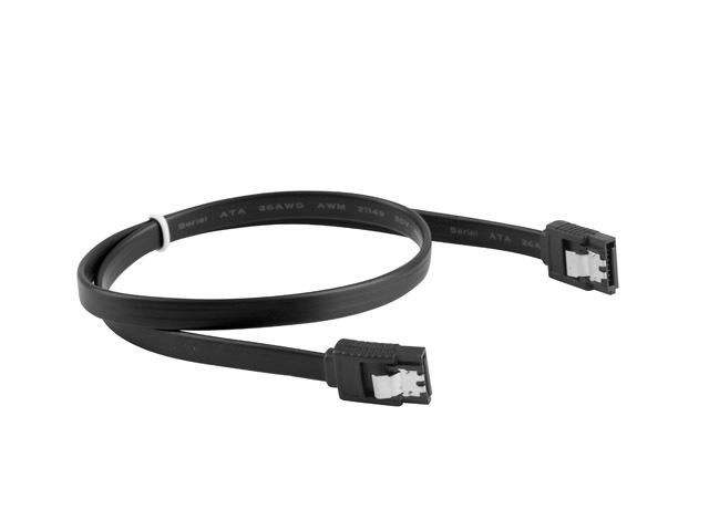 Кабел Lanberg SATA DATA III (6GB/S) F/F cable 50cm metal clips, black