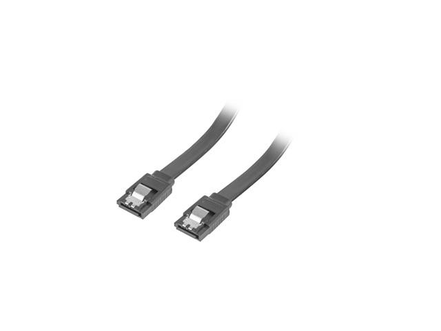 Кабел Lanberg SATA DATA III (6GB/S) F/F cable 70cm metal clips, black