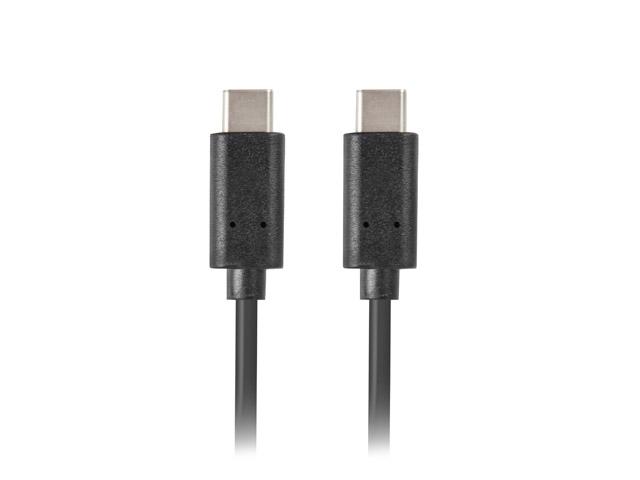 Кабел Lanberg USB-C M/M 2.0 cable 1.8m, black