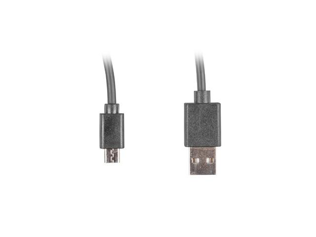 Кабел Lanberg USB MICRO-B (M)  ->  USB-A (M) 2.0 cable 1.8m easy-USB, black