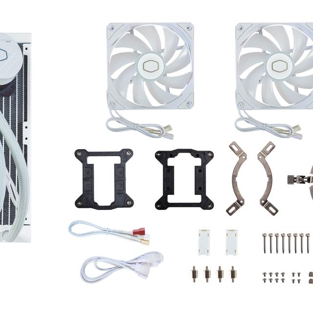 Охладител за процесор Cooler Master MasterLiquid 240L Core ARGB White Edition