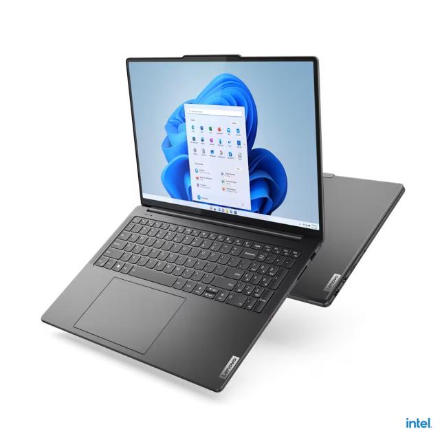 Лаптоп LENOVO Yoga Pro 9 16IRP8 (14-ядрен) Intel Core i9-13905H 2.6/5.4GHz, 16.0" (40.64 cm) 3.2k MLED 165Hz HDR, 32GB DDR5, 1TB PCIe, RTX 4060 8GB, Windows 11 Home, Storm Grey